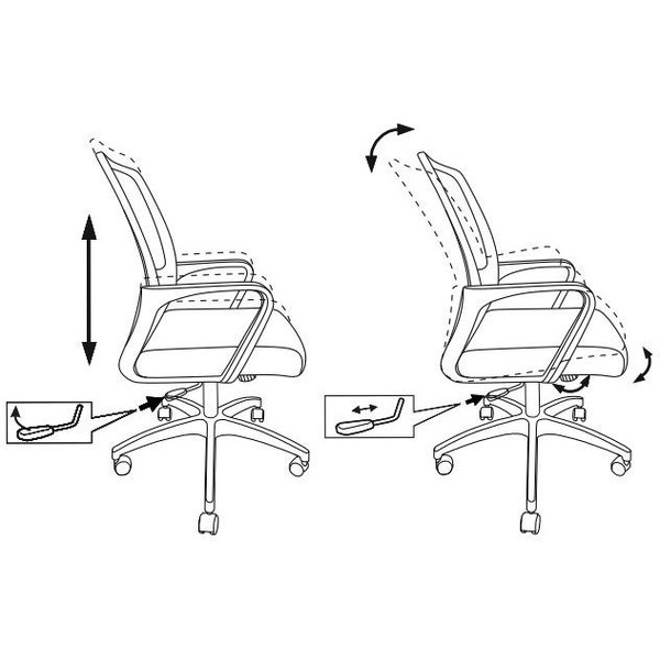 Кресло Бюрократ MC-201/TW-11 (черный)