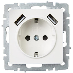 Розетка IEK Brite BR-R14-16-U21-D31-K01