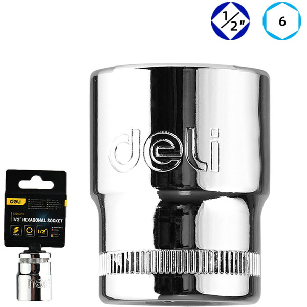 Головка торцевая шестигранная Deli EDQ4024