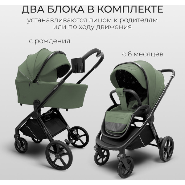 Коляска детская Bubago Gaudi 2в1 BG 218-3 (зеленый)