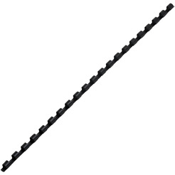 Пластиковая пружина для переплета BRAUBERG A4 8 мм 100 шт 530811 (черный)