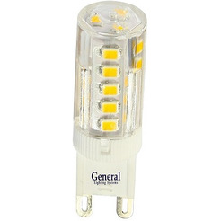 Лампа светодиодная General GLDEN-G9-5-P-220-2700 653800