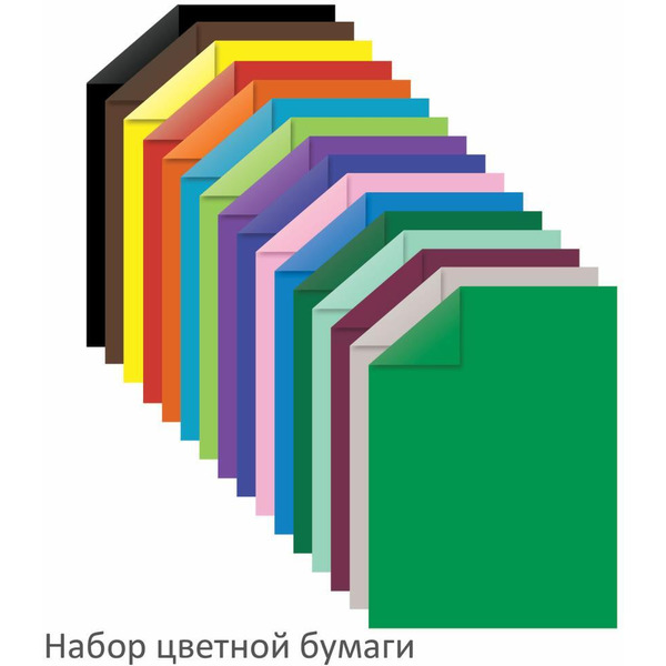 Набор цветного картона и бумаги ЮНЛАНДИЯ 111324