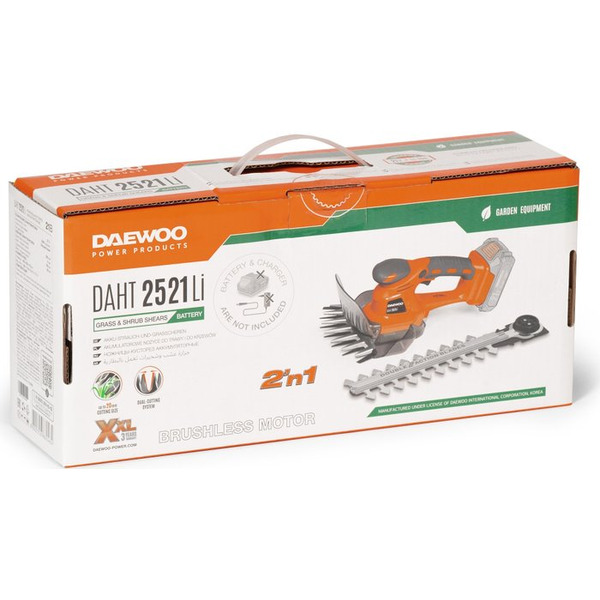 Кусторез + ножницы Daewoo Power DAHT 2521Li (без АКБ и ЗУ)