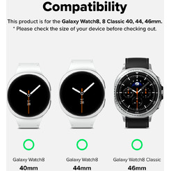 Ремешок RINGKE Metal One Air для Galaxy Watch 8, 8 Classic 40 / 44 / 46 mm SILVER