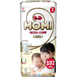 Подгузники Momi Ultra Care Mega pack S 4-8кг (102шт)