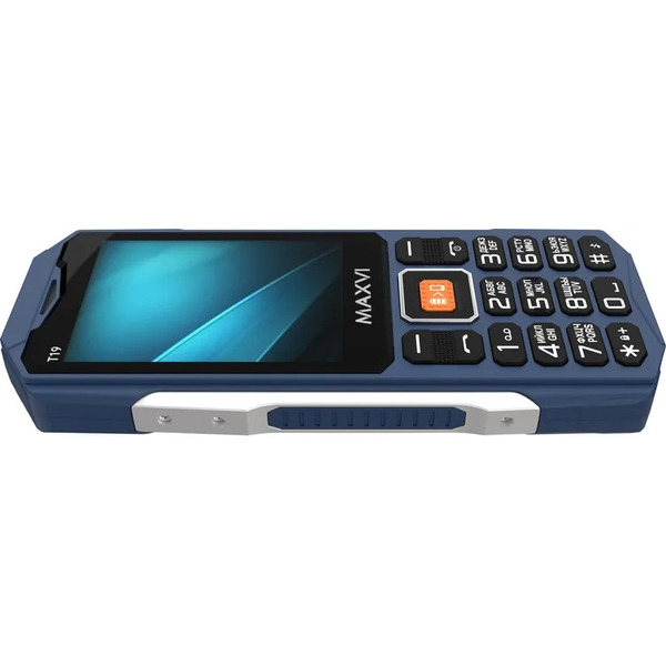 Мобильный телефон Maxvi T19 + ЗУ WC-112 (синий)
