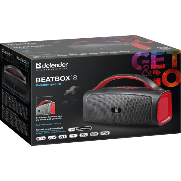 Беспроводная колонка Defender Beatbox 18