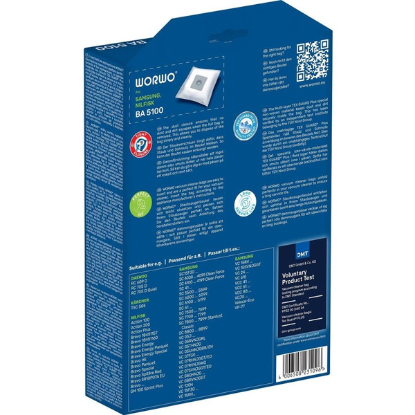 Комплект пылесборников WORWO BA5100 (SAMSUNG)