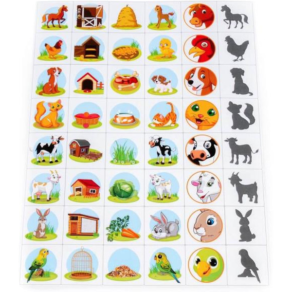 Набор игровой настольный Полесье Ассоциации. Домашние животные 2 4902 (48 элементов)