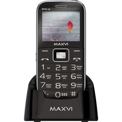 Мобильный телефон Maxvi B6ds up +ЗУ WC-112 (черный)