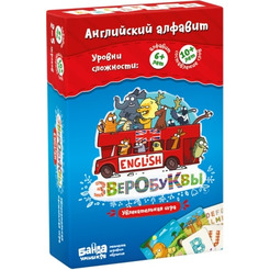 Настольная игра Банда Умников Зверобуквы English УМ043