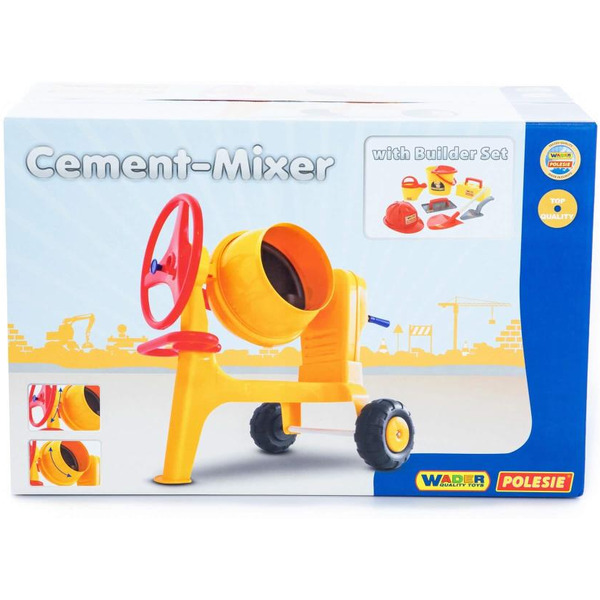 Игровой нвбор Полесье Бетономешалка Construct + набор каменщика №7 50649