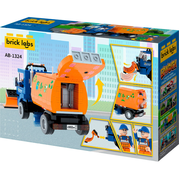 Конструктор Brick Labs Городская техника Уборочная машина AB-1324