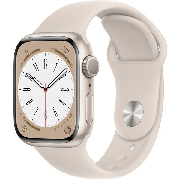 Смарт-часы APPLE Watch Series 8 41mm Starlight MNUF3 + Скретч-карта "Подписка Иви 3 мес.