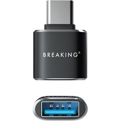 Адаптер USB-A - USB-C Breaking 24501 (черный)