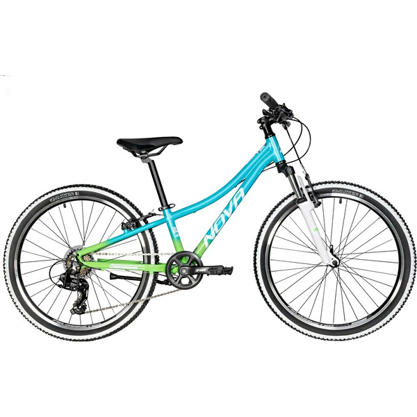 Велосипед Novatrack Katrina 7.V 24 р.10 2025 24AHV.KATRINA.10GBL5 (салатовый/голубой)