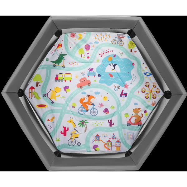 Игровой манеж Lionelo Roel (Grey Multicolor)