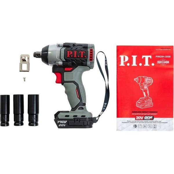 Гайковерт P.I.T. PIW20H-300B (без АКБ и ЗУ)
