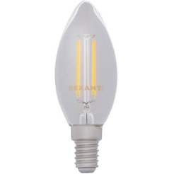 Лампа филаментная REXANT 604-084 Свеча CN35 7,5Вт 600Лм 4000K E14 прозрачная колба
