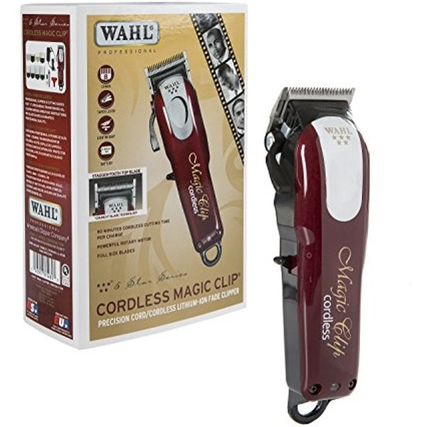 Машинка для стрижки Wahl Hair clipper Magic Clip Cordless 5star (8148-316H) красный
