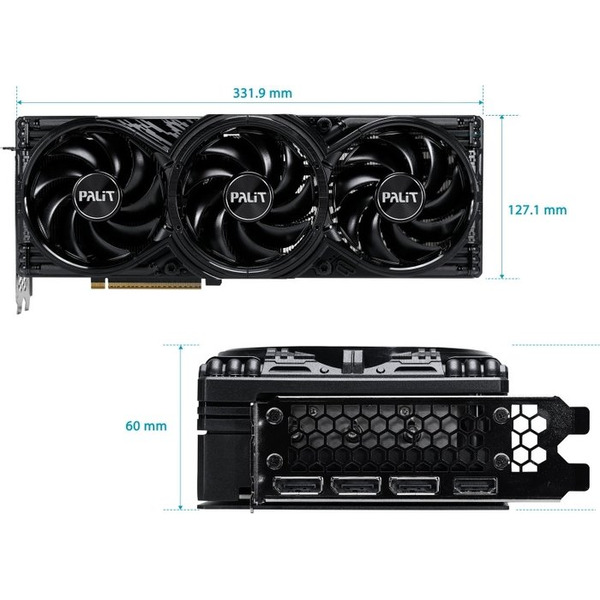 Видеокарта Palit RTX 5080 GamingPro V1 16GB GDDR7 (NE75080019T2-GB2031Y)