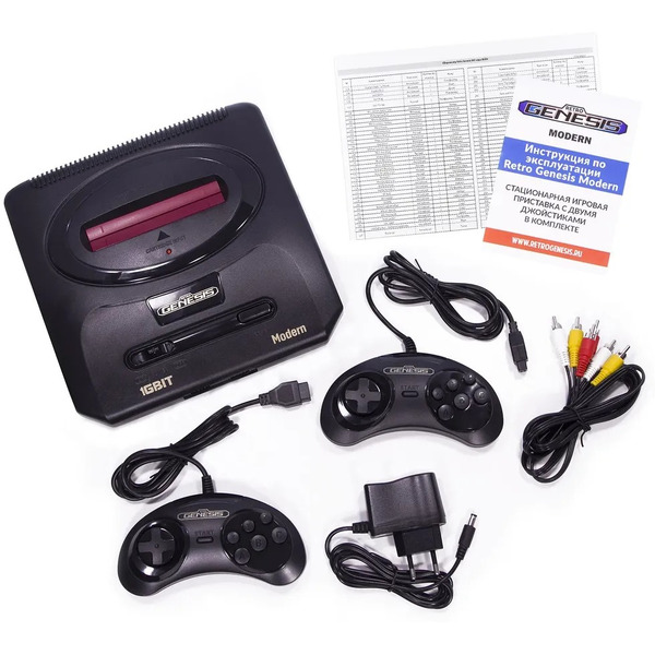 Игровая приставка Retro Genesis Modern (2 проводных геймпада, 303 игры)