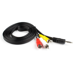 Кабель Audio-Video ATCOM AT7320 1.8 m (3RCA>TRRS 3.5 mm)