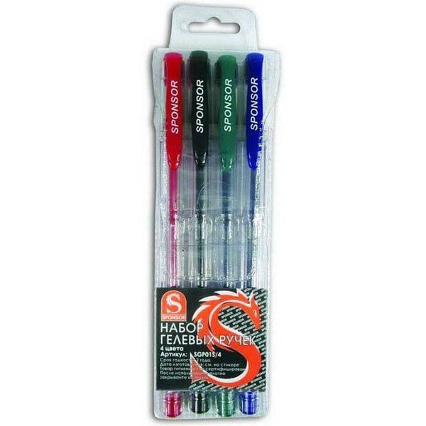 Набор гелевых ручек SPONSOR (SGP01S/4)