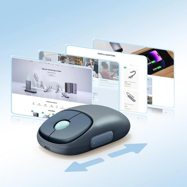 Мышь беспроводная UGREEN MU102-90538 Blue (90538)
