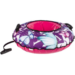 Тюбинг-ватрушка Snowstorm BZ-90 Butterfly / W112869 (90см, фиолетовый/розовый)