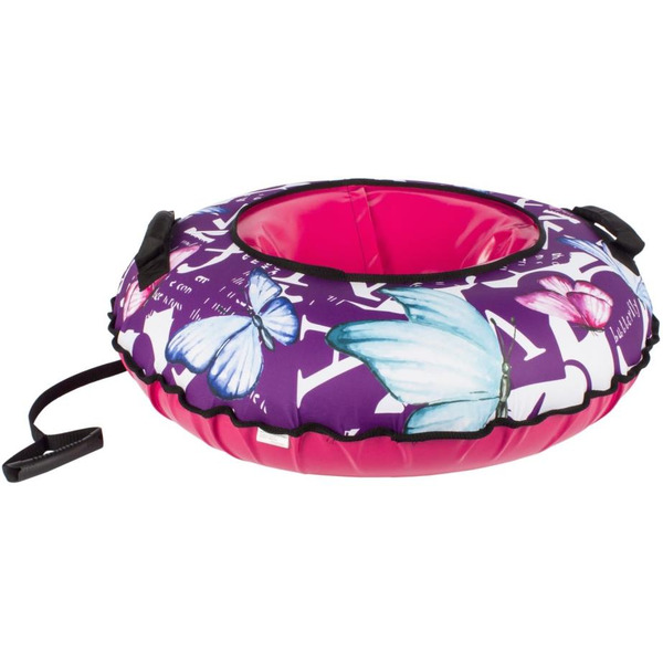 Тюбинг-ватрушка Snowstorm BZ-90 Butterfly / W112869 (90см, фиолетовый/розовый)