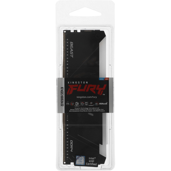 Оперативная память Kingston FURY Beast RGB 32ГБ DDR4 3200 МГц KF432C16BB2A/32