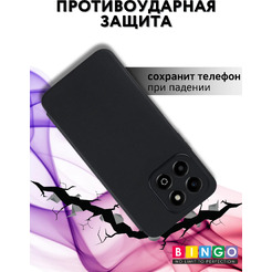 Чехол-книжка Bingo Smart для Honor X6c (черный)