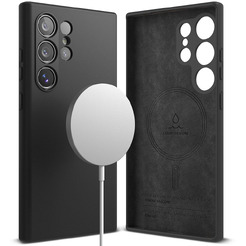 Чехол Ringke Silicone Magnetic Magsafe для Galaxy S24 Ultra (черный)
