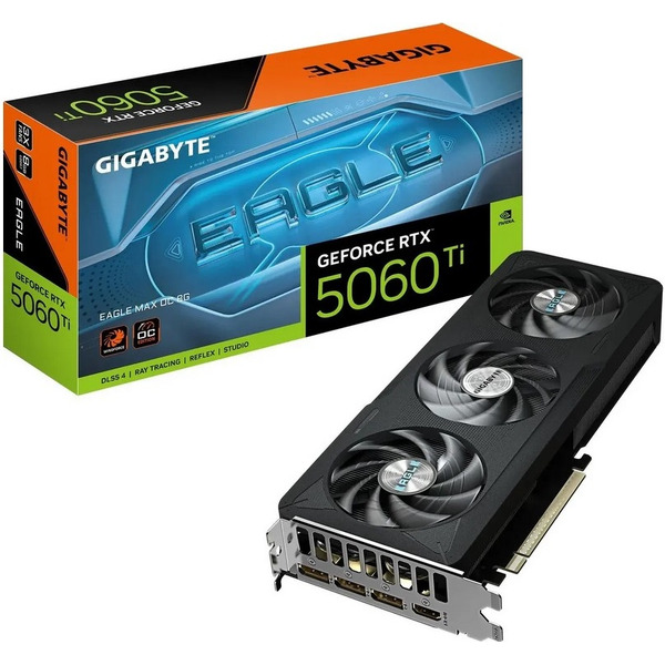 Видеокарта Gigabyte GeForce RTX 5060 Ti Eagle Max OC 8G GV-N506TEAGLEMAX OC-8GD