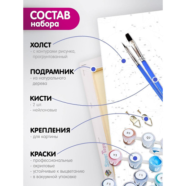 Картина по номерам Молли Мемчики. Голодный котик 40x50 HR0673