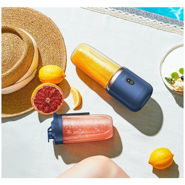 Портативный блендер Deerma DEM-NU06 (синий)