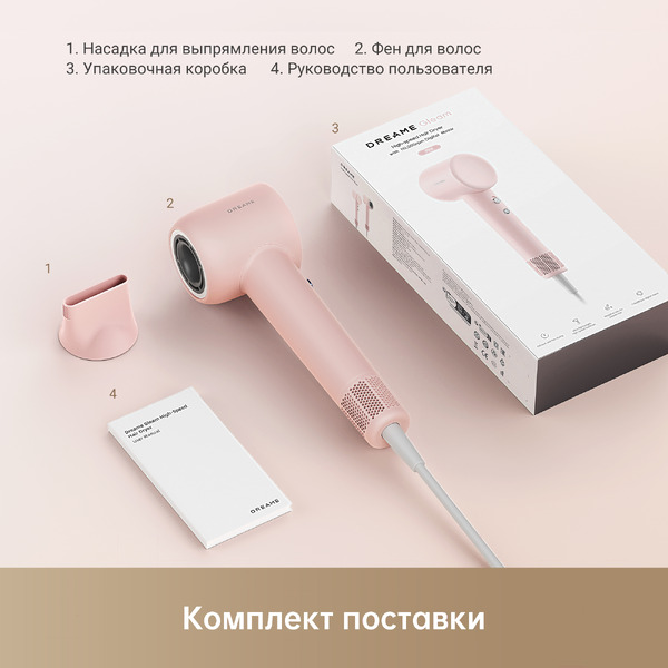 Фен Dreame Hairdryer Gleam Pink (AHD12A)