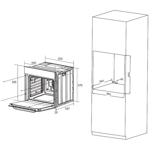 Духовой шкаф ZORG ROL66 WH