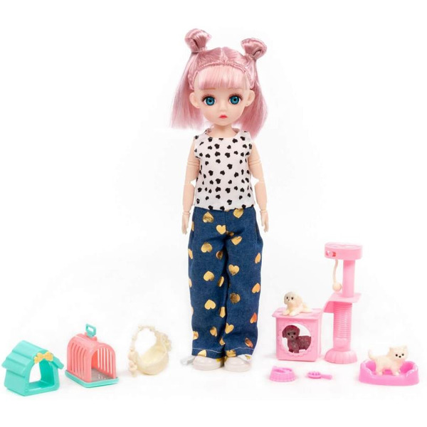 Кукла Полесье Даша на прогулке + аксессуары (11 элементов) (в коробке №2) 2956