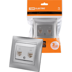 Розетка компьютерная TDM Electric Лама SQ1815-0265
