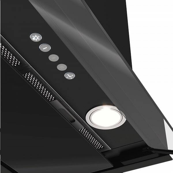 Кухонная вытяжка Elikor Sense Glass 60П-1000 229361 (черный/черное стекло)