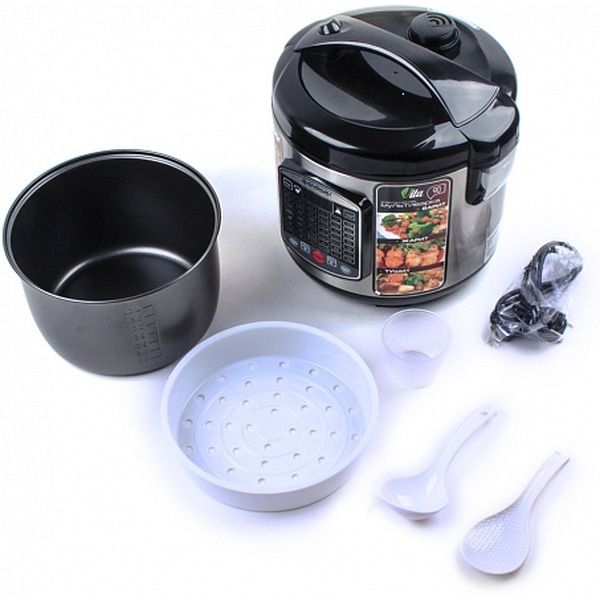 Мультиварка Endever Vita 90 (черный/сталь)