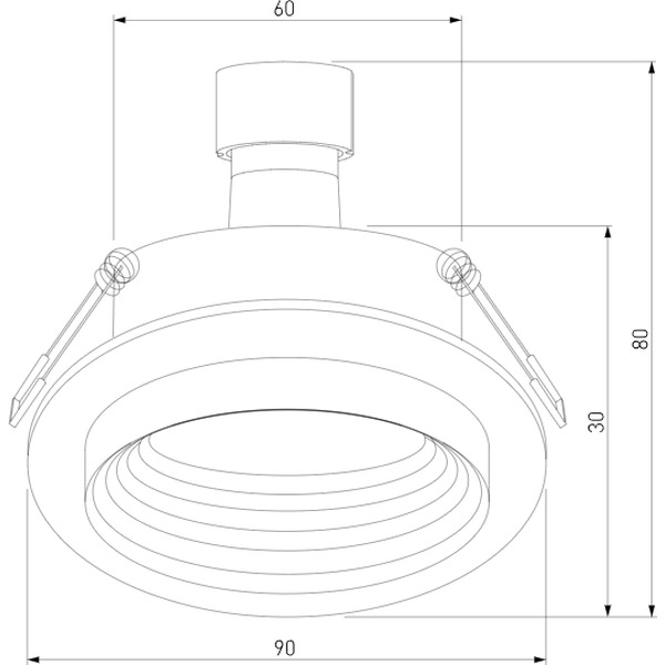 Точечный светильник Elektrostandard 25007/01 GU10 (черный)