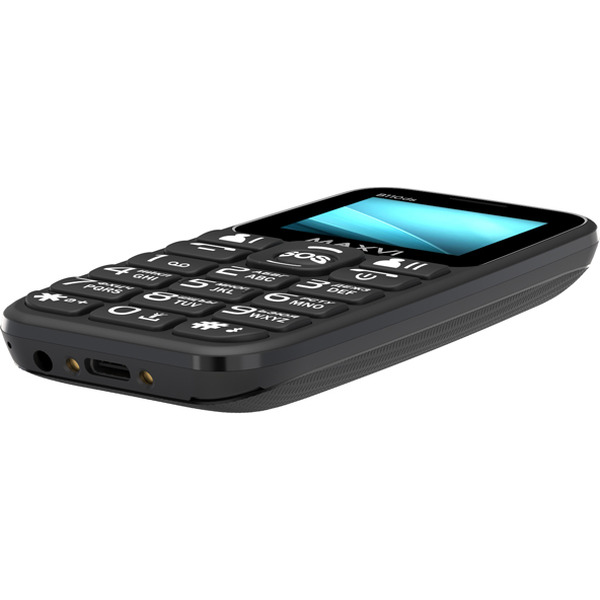 Мобильный телефон Maxvi B110ds +ЗУ WC-112 (черный)
