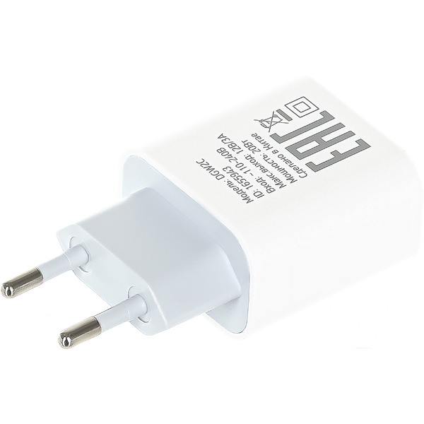 Сетевое зарядное устройство Digma DGW2C (DGW2C0F010WH)