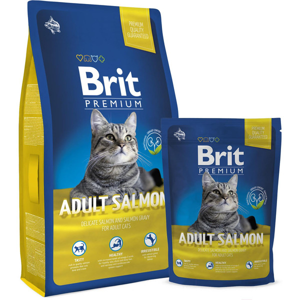 Сухой корм для кошек Брит Premium Cat Adult Salmon 5049615 (2кг)