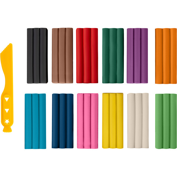 Пластилин для детской лепки GENIO KIDS-ART PV12 12 цветов