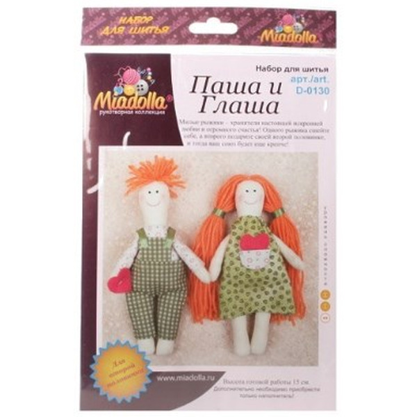 Набор по рукоделию MIADOLLA D-0130 Паша и Глаша